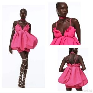 H&M Innovation Metaverse Design Dress Size 4 Pink